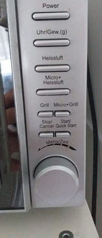 Mikrowelle mit Heißluft