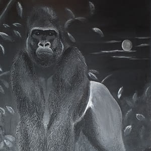 Gorilla bei Nacht 1 Unikat kaufen
